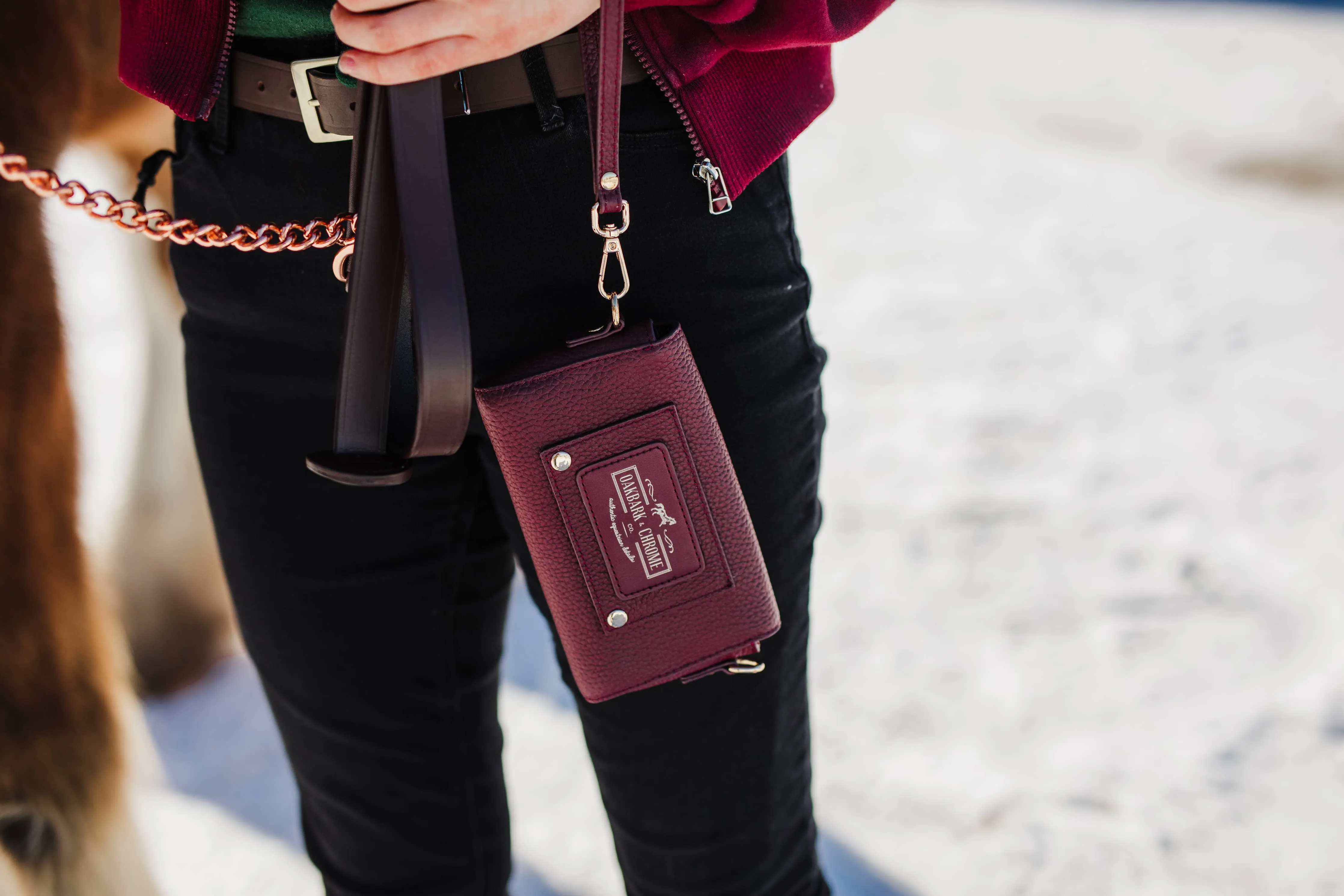 Oakbark & Chrome - Rider Belt Bag in Cabernet