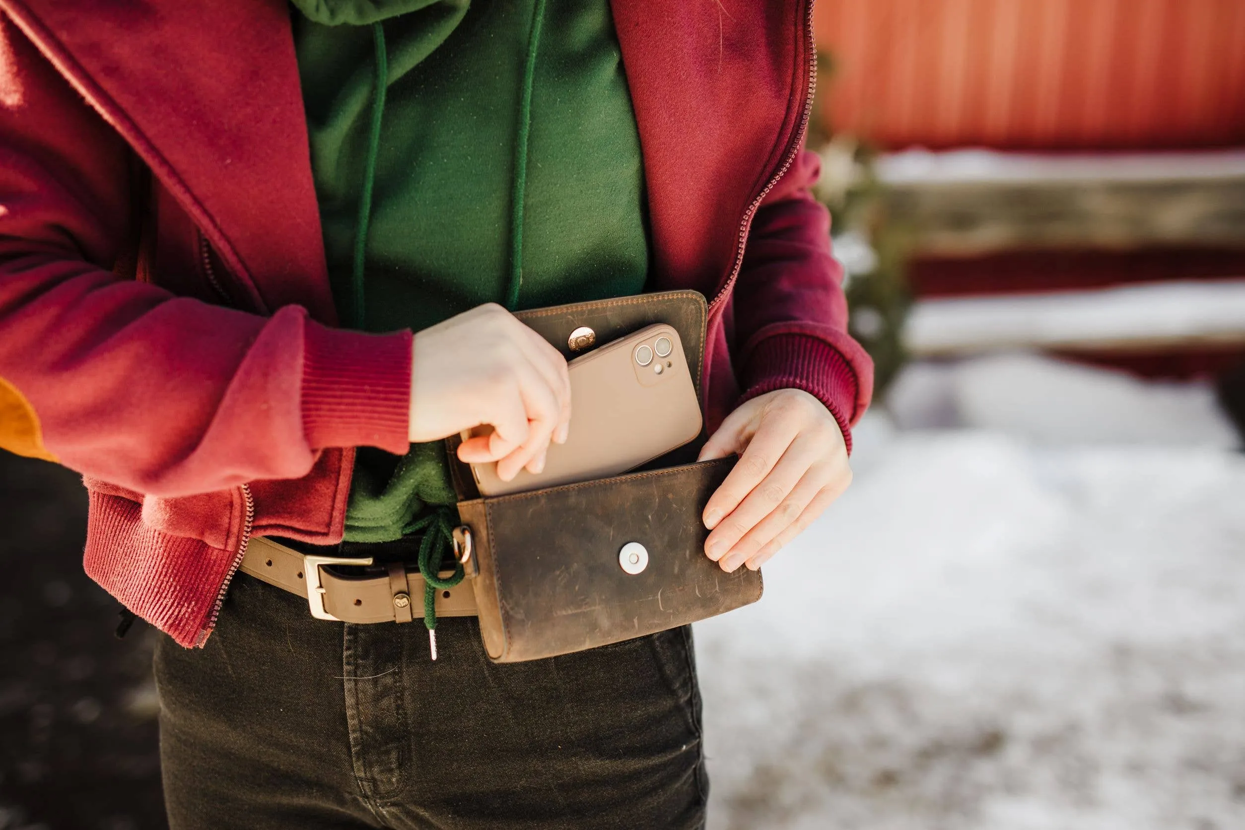 Oakbark & Chrome - Rider Belt Bag in Havana