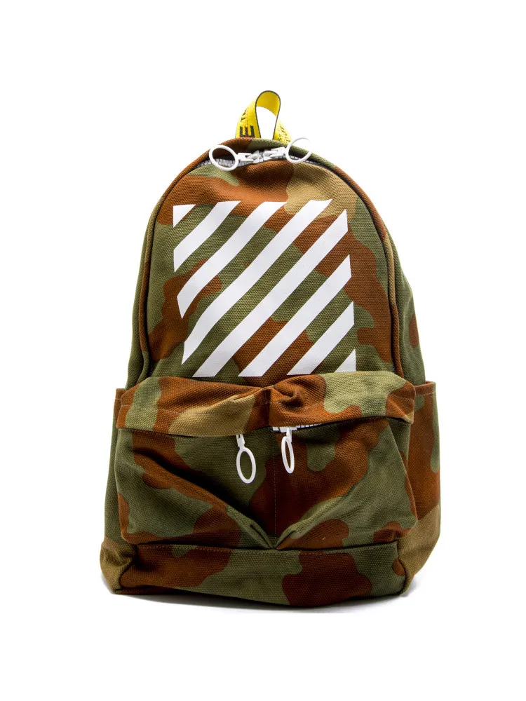 Off White Diag Camou Backpack | Credomen