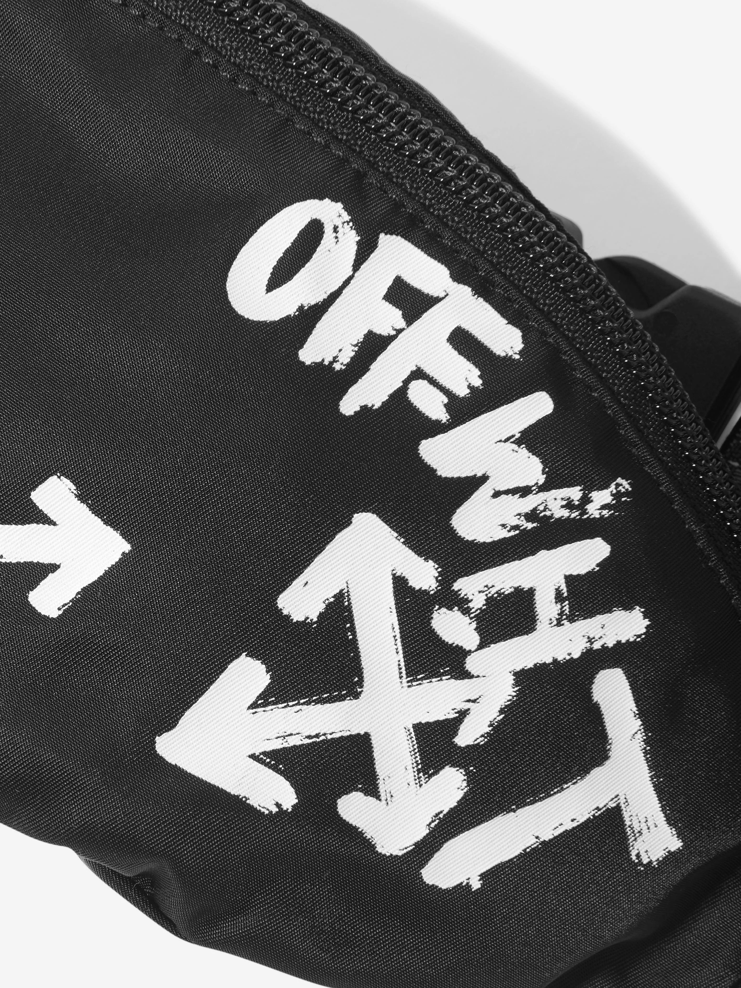 Off-White Kids Paint Script Belt Bag in Black