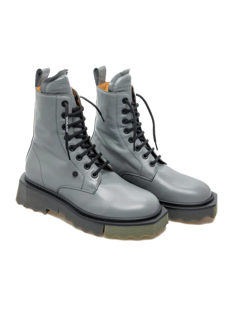 Off White Laceup Boot | Credomen