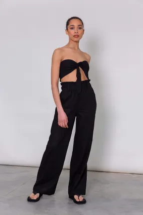 Ola Paperbag Trousers - Black