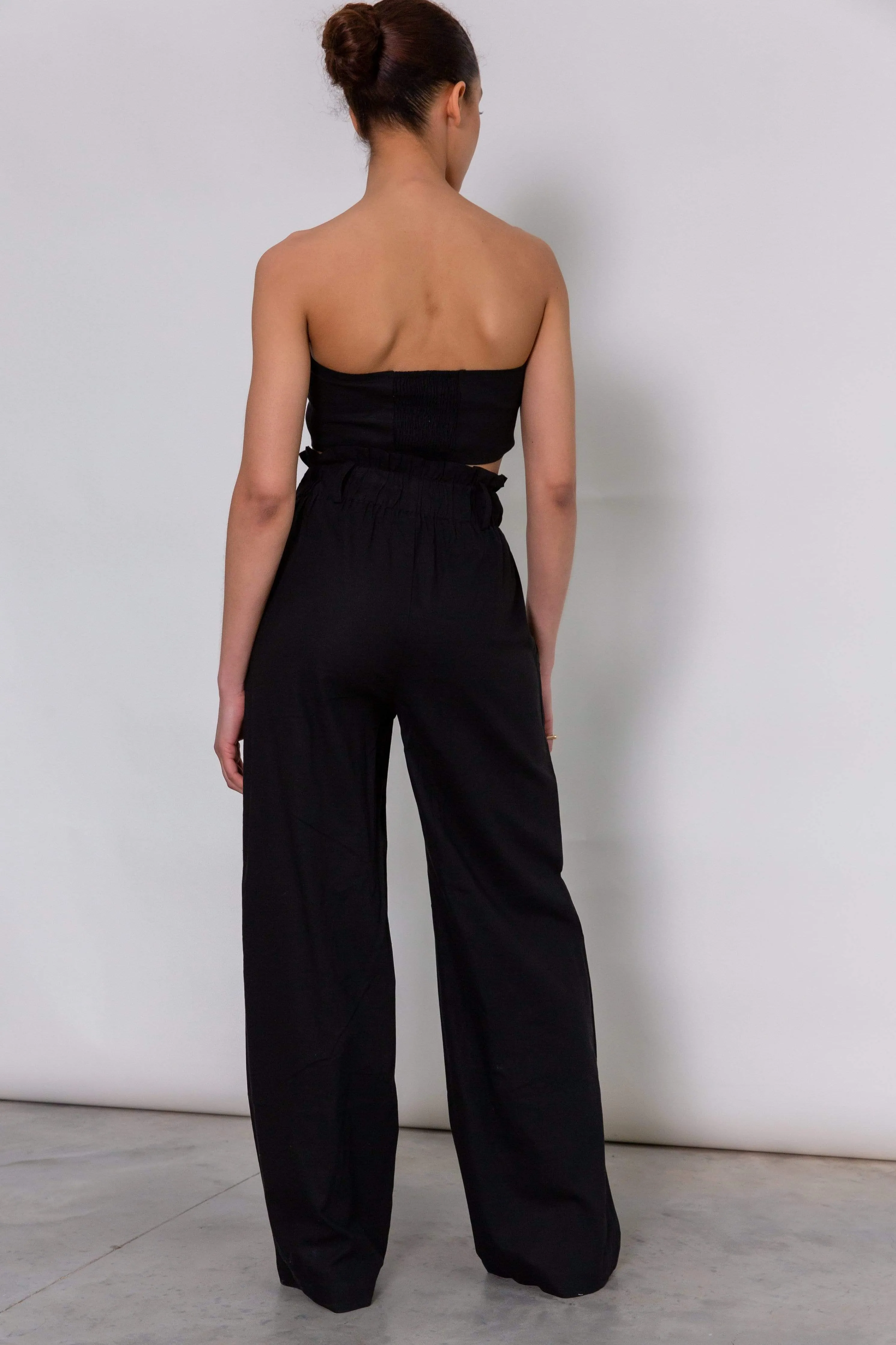 Ola Paperbag Trousers - Black