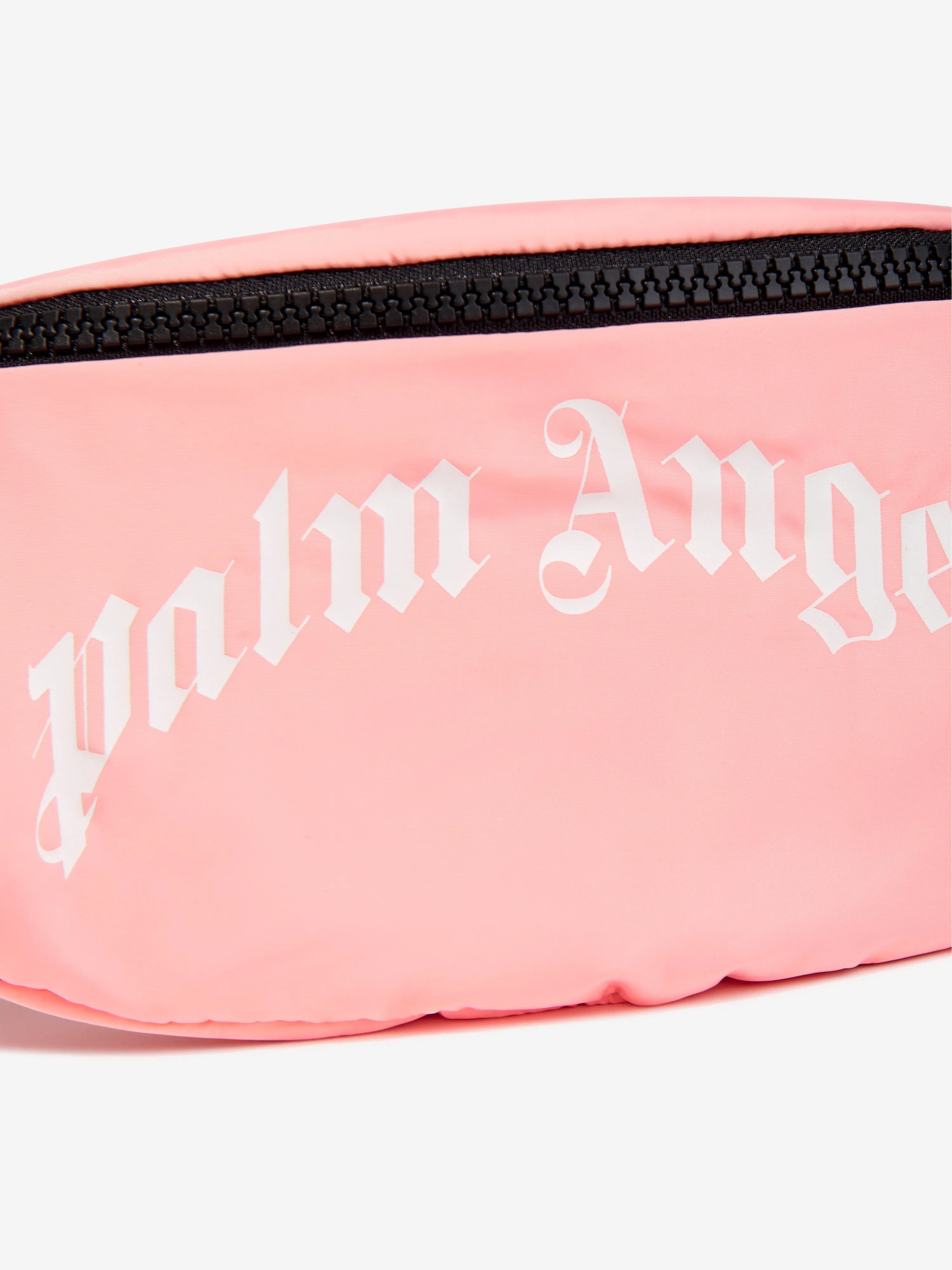 Palm Angels Girls Curved Logo Belt Bag in Pink (23cm)