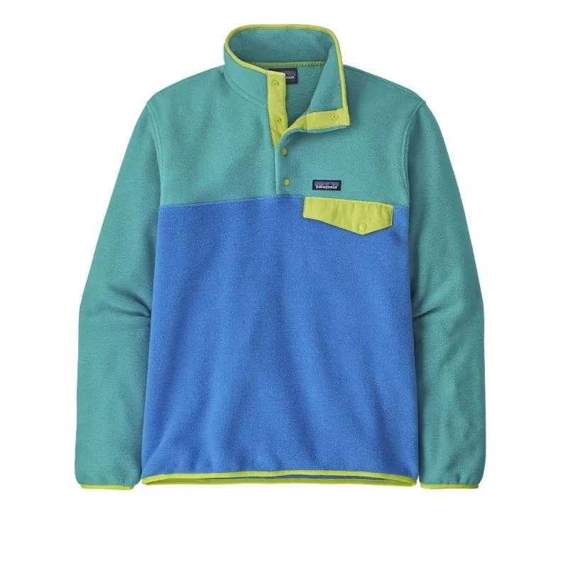 Patagonia Lightweight Synchilla Snap-T Pullover Fleece (Vessel Blue)