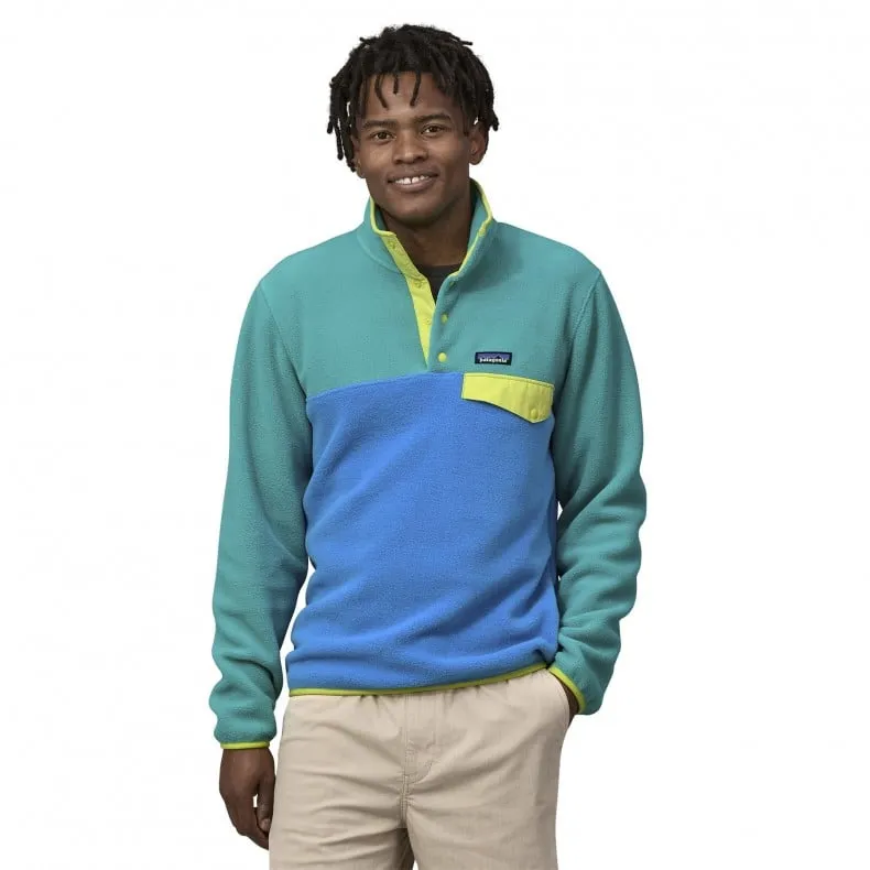 Patagonia Lightweight Synchilla Snap-T Pullover Fleece (Vessel Blue)