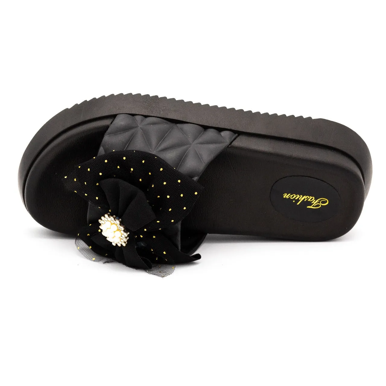 Perlisa bow slipper