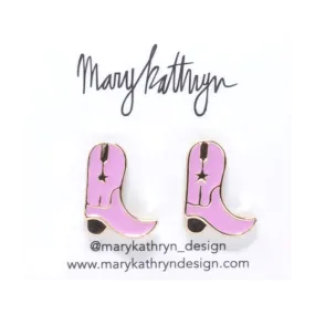 Pink Cowboy Boot Studs