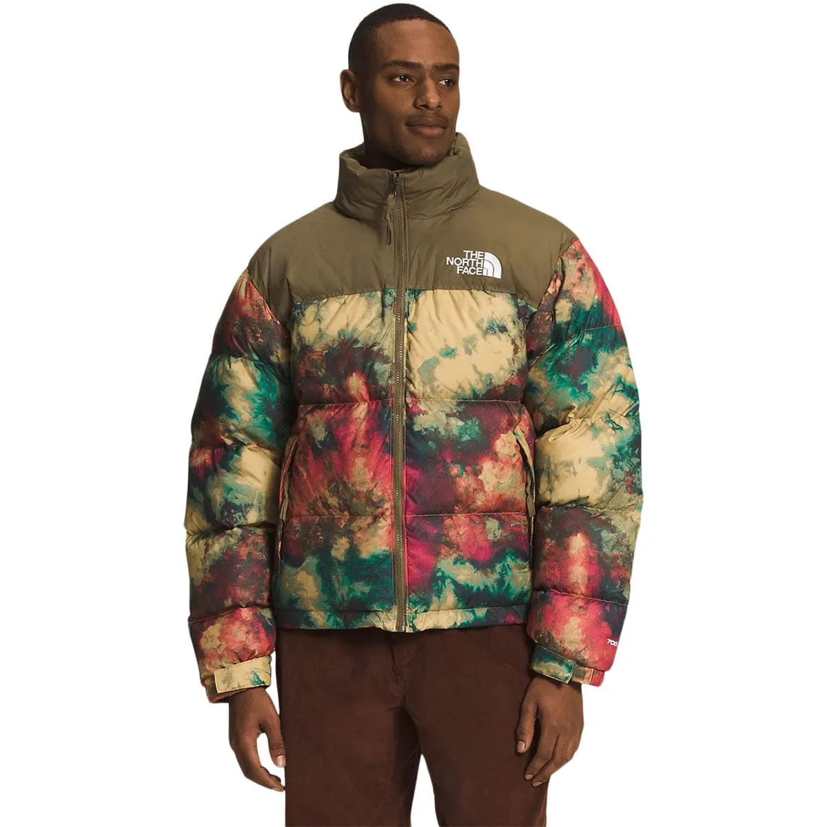 PRINTED 1996 RETRO NUPSE JACKET ANTELOPE TAN ICE DYE PRINT | Bodega