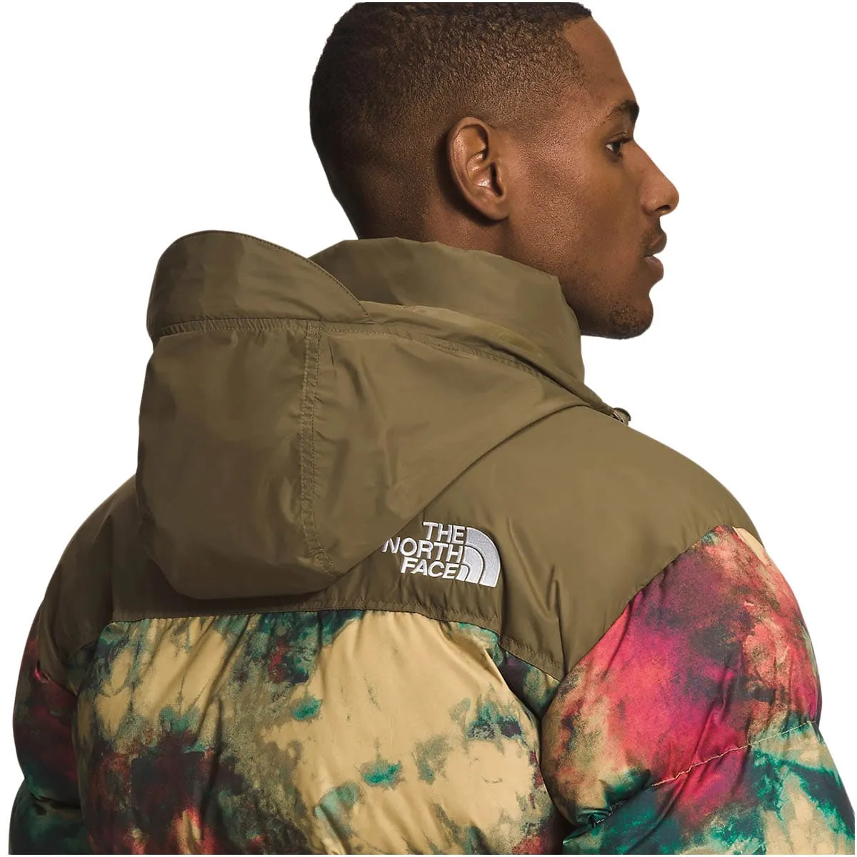 PRINTED 1996 RETRO NUPSE JACKET ANTELOPE TAN ICE DYE PRINT | Bodega