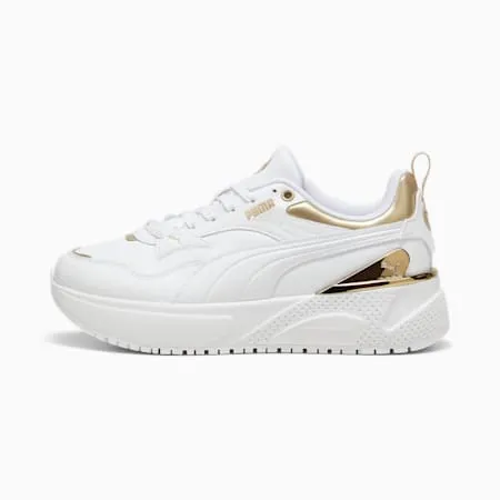 R78 Disrupt Metallic Dream Women's Sneakers | PUMA Gold-PUMA White-Matte Puma Gold | PUMA Exclusion List | PUMA 