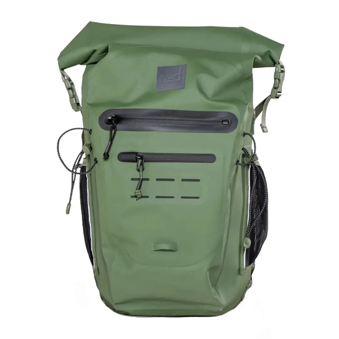 Red Adventure Waterproof Backpack 30L - Olive Green