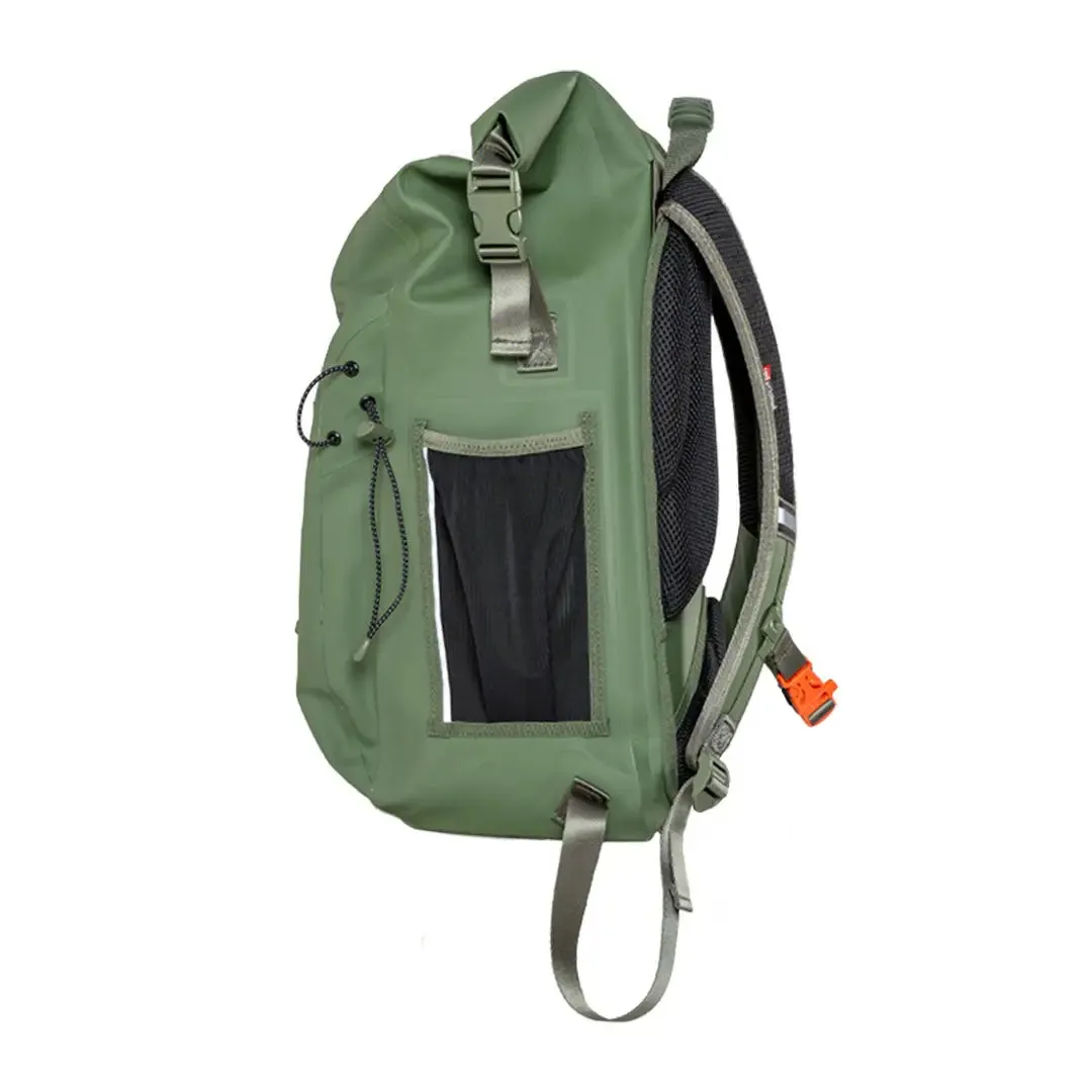 Red Adventure Waterproof Backpack 30L - Olive Green