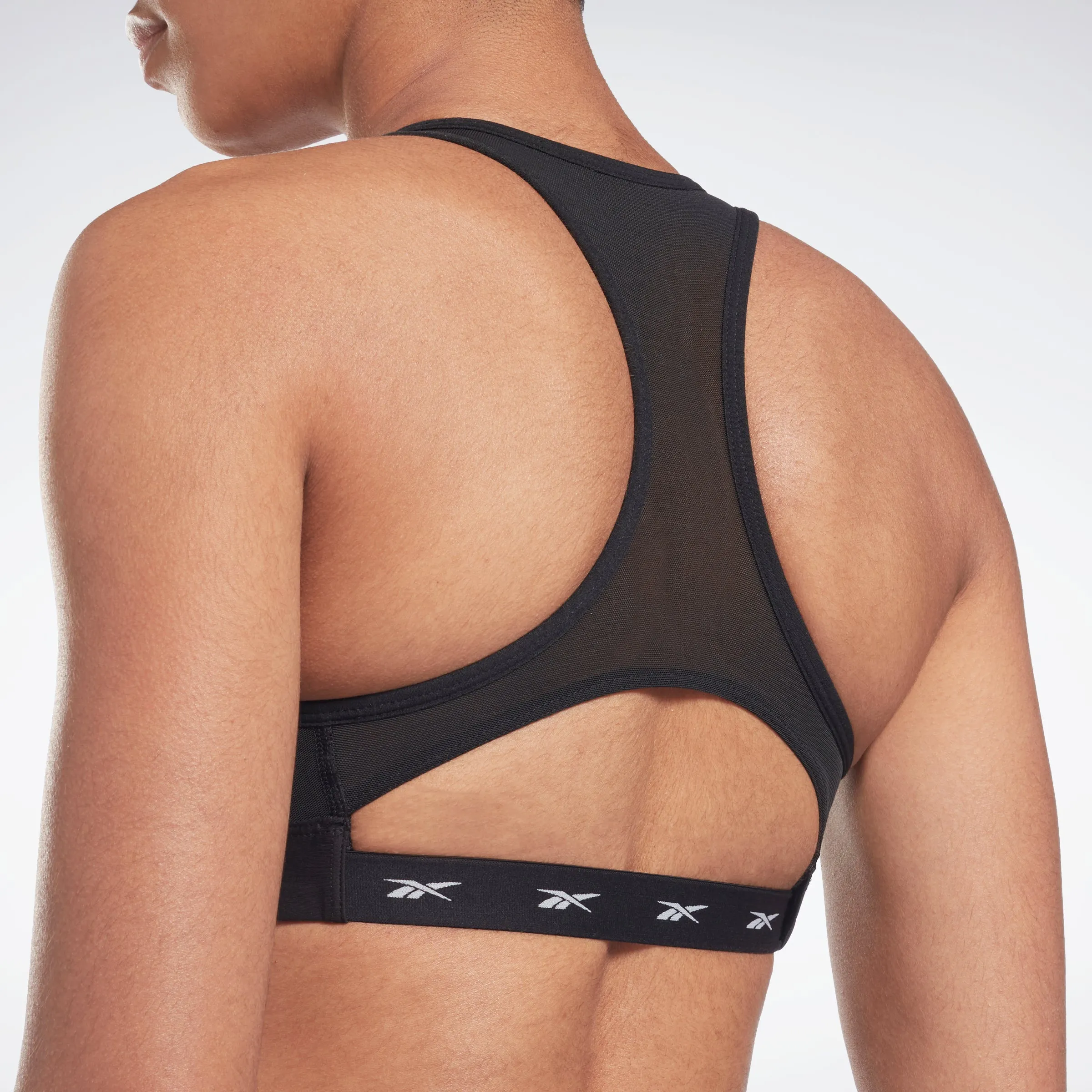 Reebok Lux Vector Racer Sports Bra Black