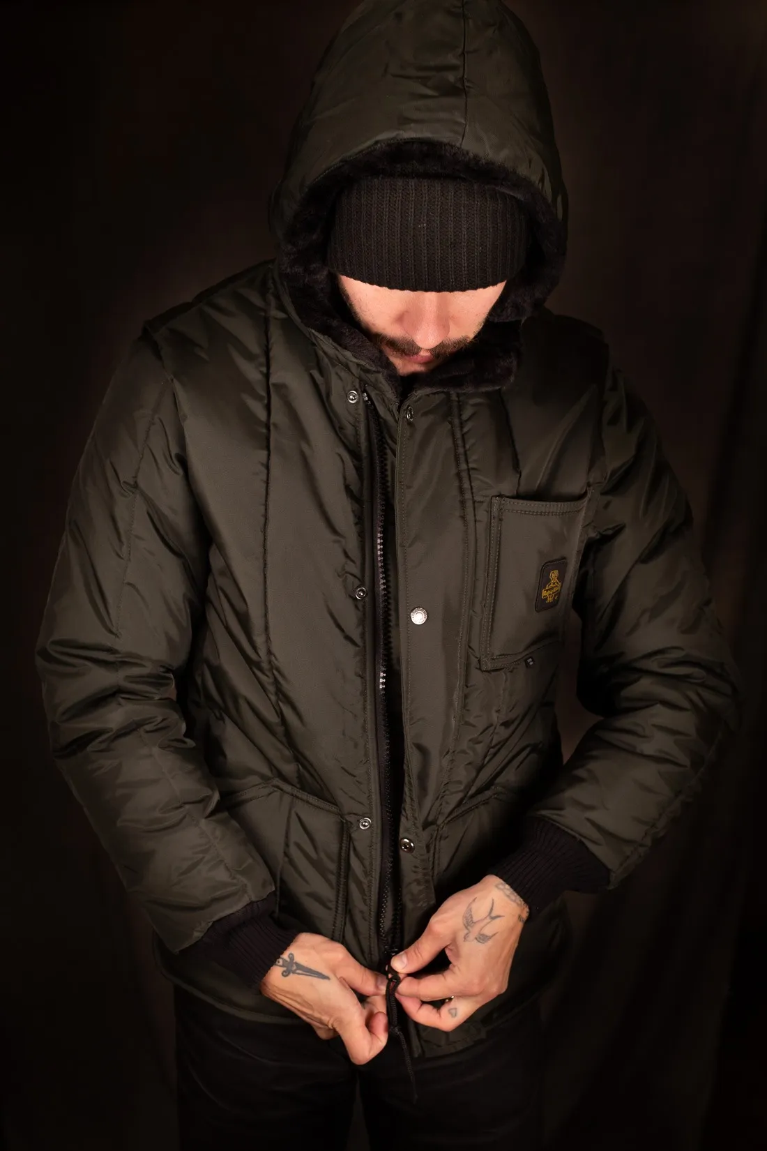 REFRIGIWEAR – KABAN JACKET – Dark Green – ONLINE ONLY!