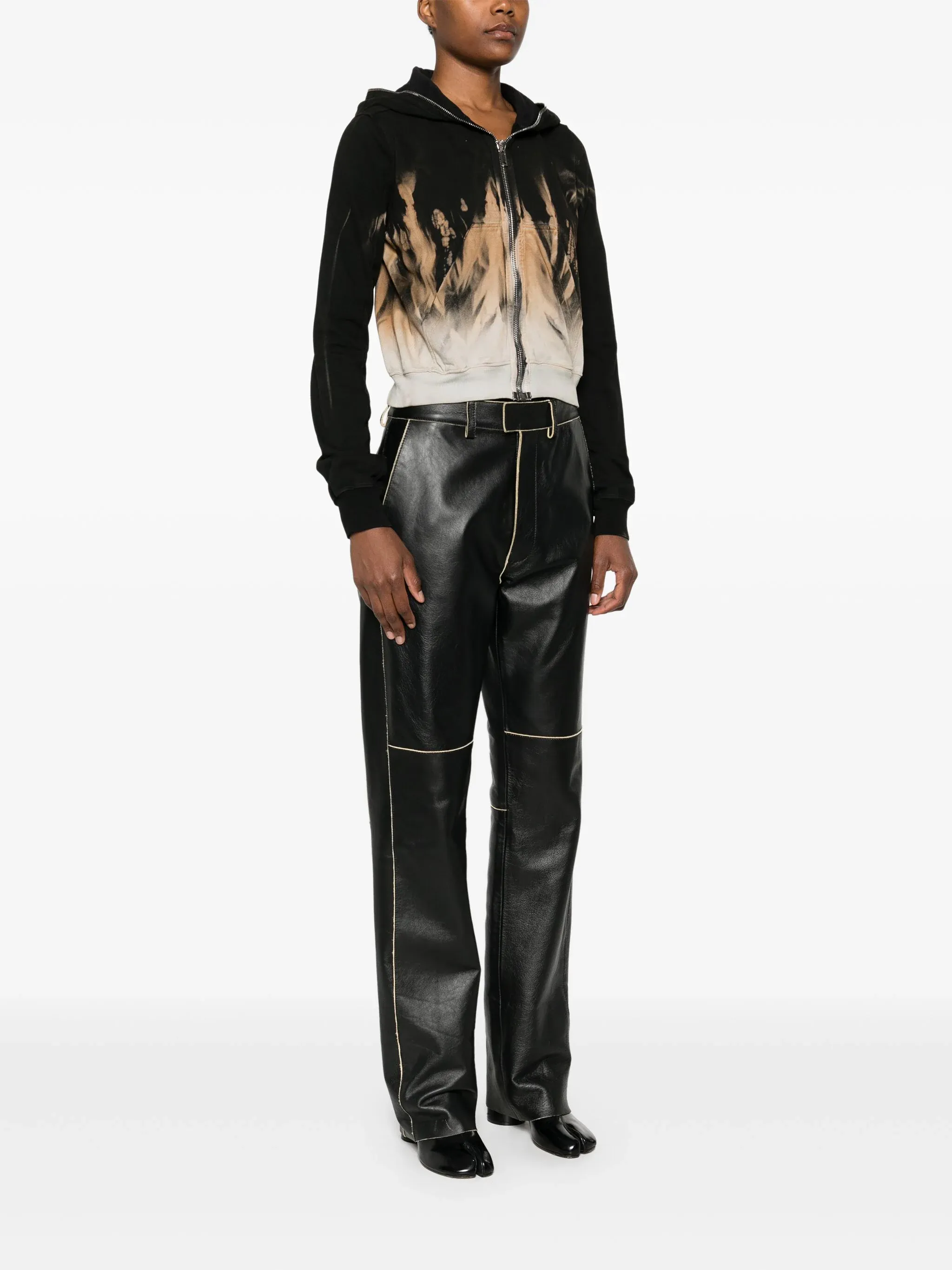 RICK OWENS DRKSHDW - Women Small Gimp Hoodie