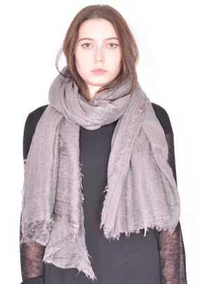 RICK OWENS WOMEN RP01D2460 FOLLO SCARF DUST