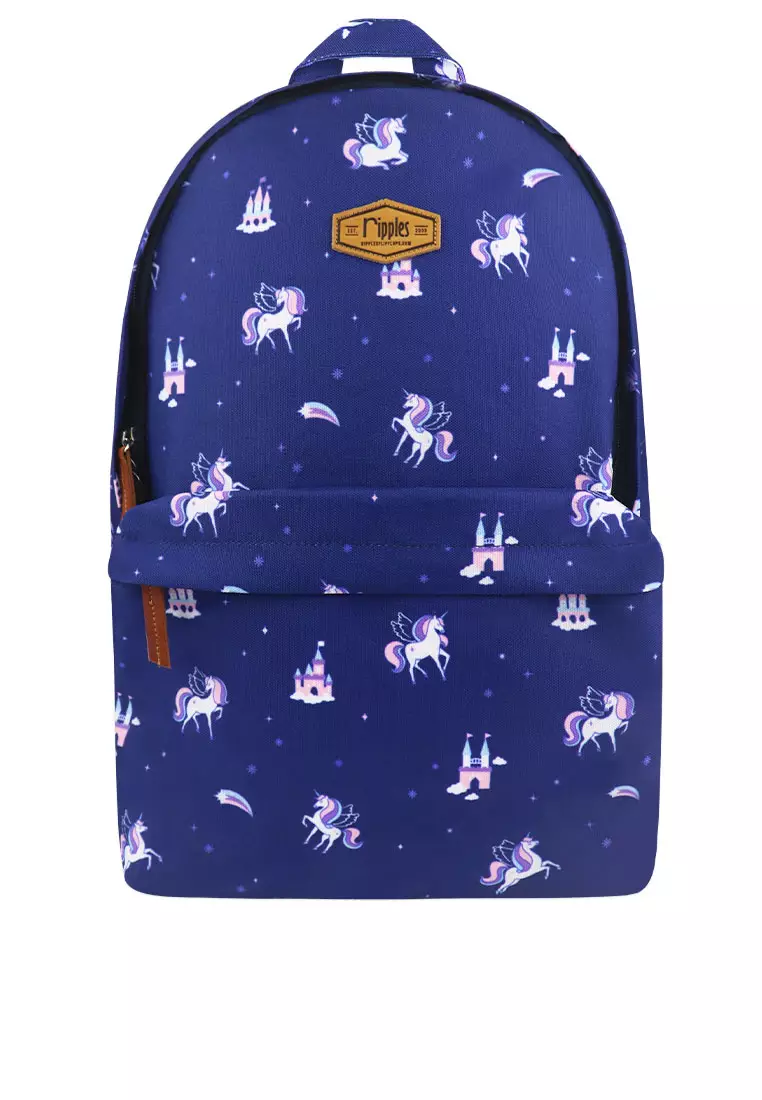 Ripples Unicorn Castle Digital Print Backpack