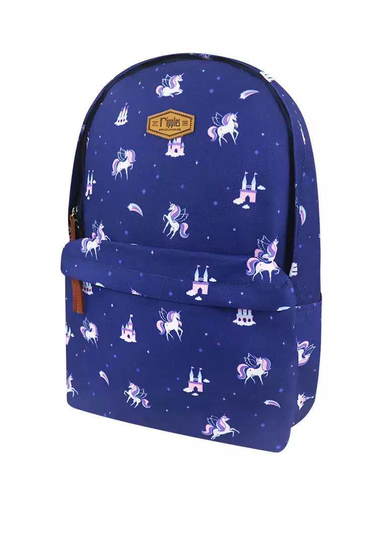 Ripples Unicorn Castle Digital Print Backpack