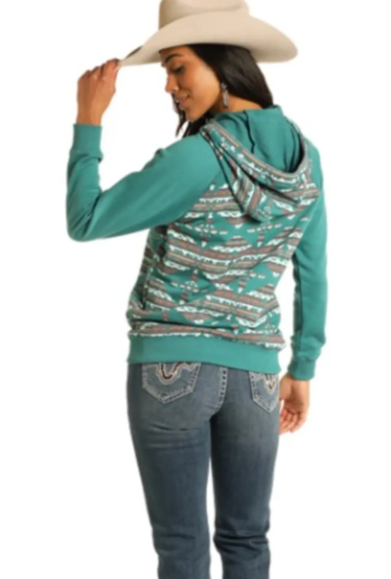 Rock & Roll Denim Women's Aztec Hoodie 