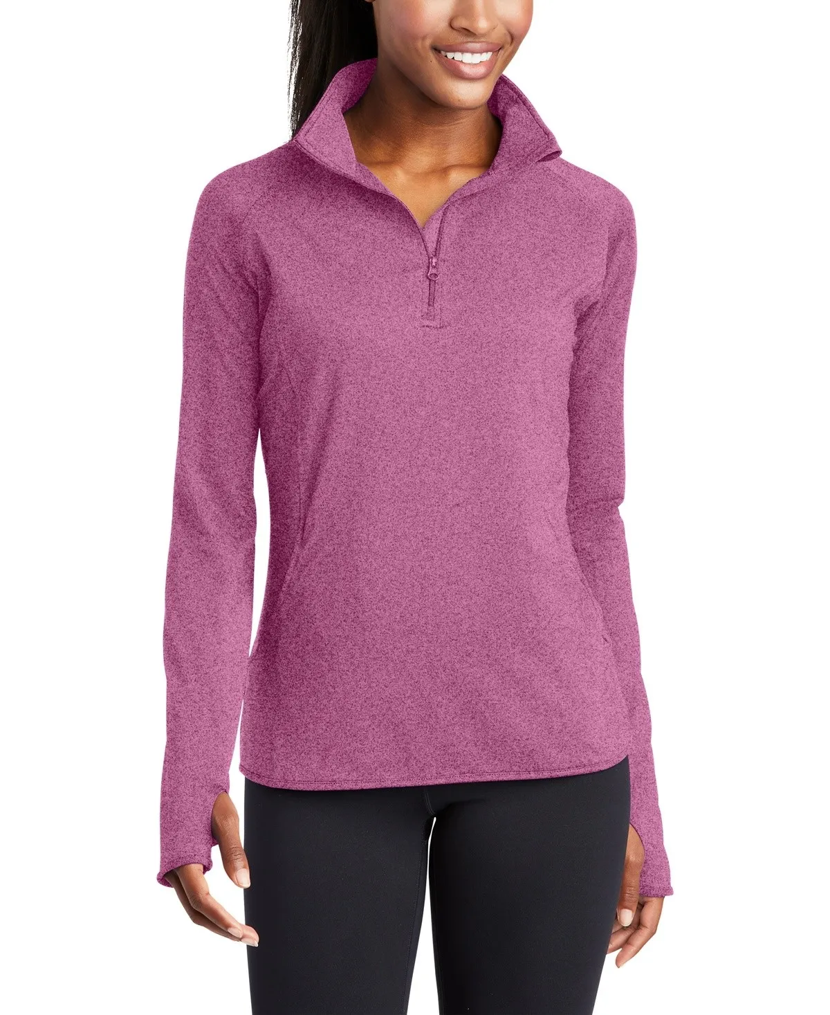 SanMar Women's Sport-Tek Sport-Wick Stretch 1/2-Zip Pullover #LST850