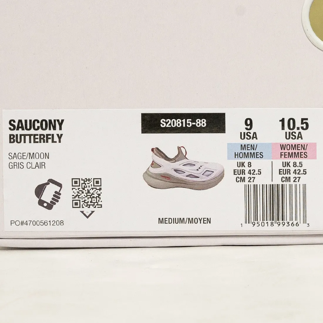 Saucony X TOMBOGO Men Butterfly (gray / sage / moon)