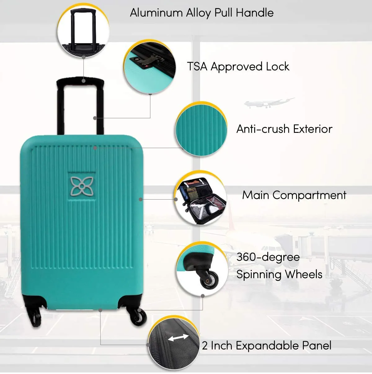 Sherpani Meridian Crushproof Carryon Luggage  