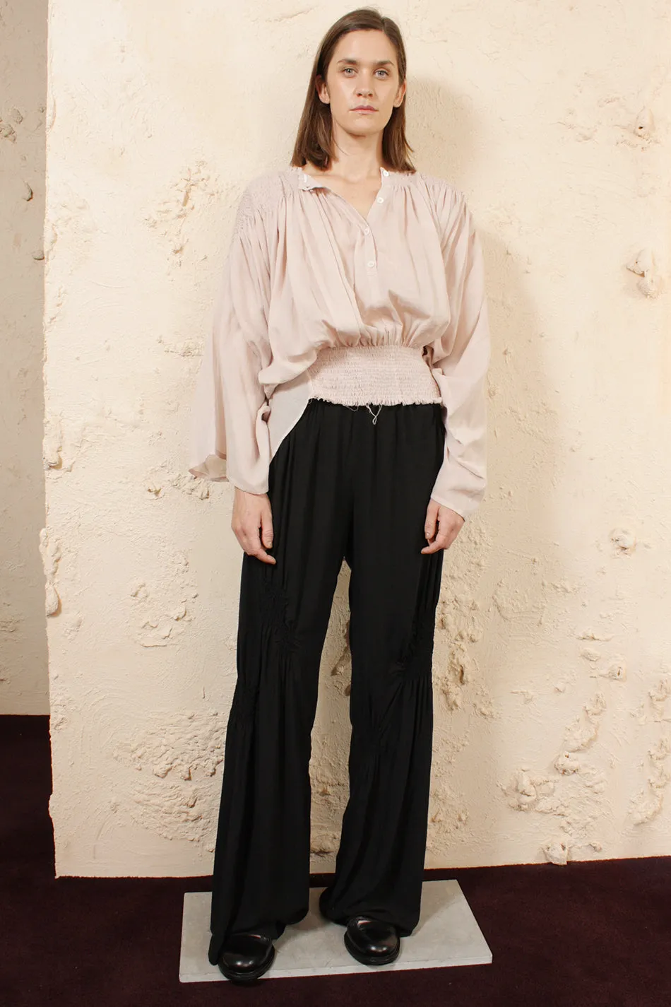 Shirring Detail Trousers