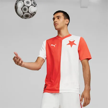 SK Slavia Prague 23/24 Home Jersey | PUMA Red-PUMA White | PUMA Football | PUMA 