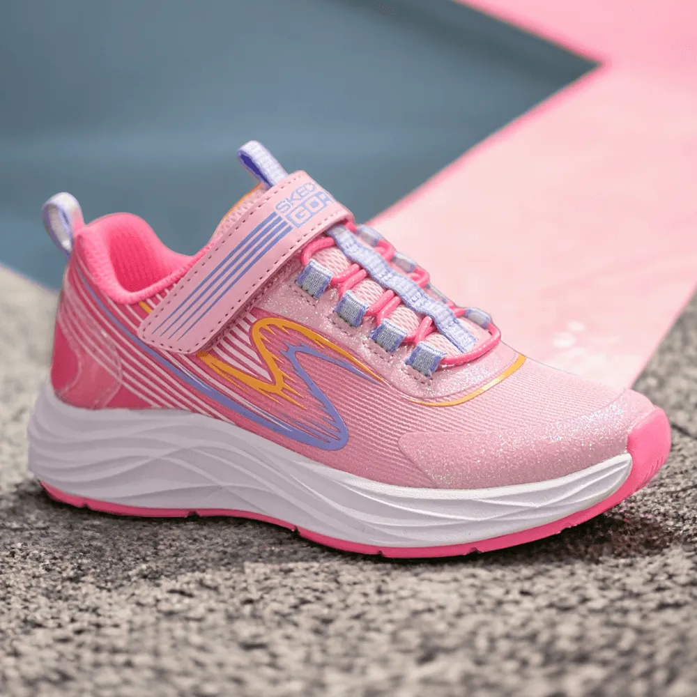 Skechers Girls Go Run Accelerate Pink Multi Trainers