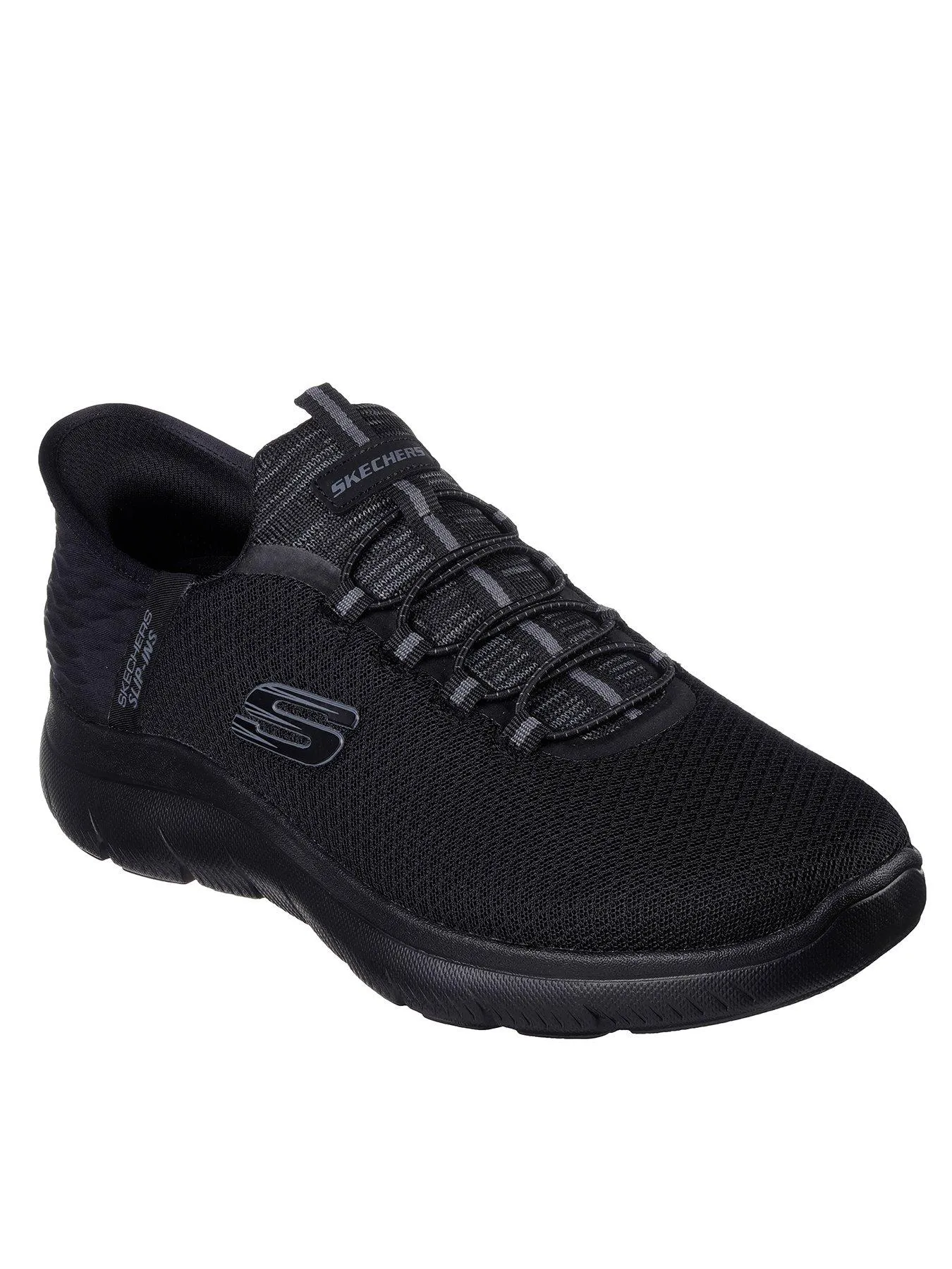 Skechers Summits Mesh Slip-ins Memory Foam Trainers - Black