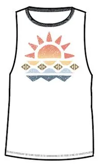 Sunray Recycled Cotton Vest - White