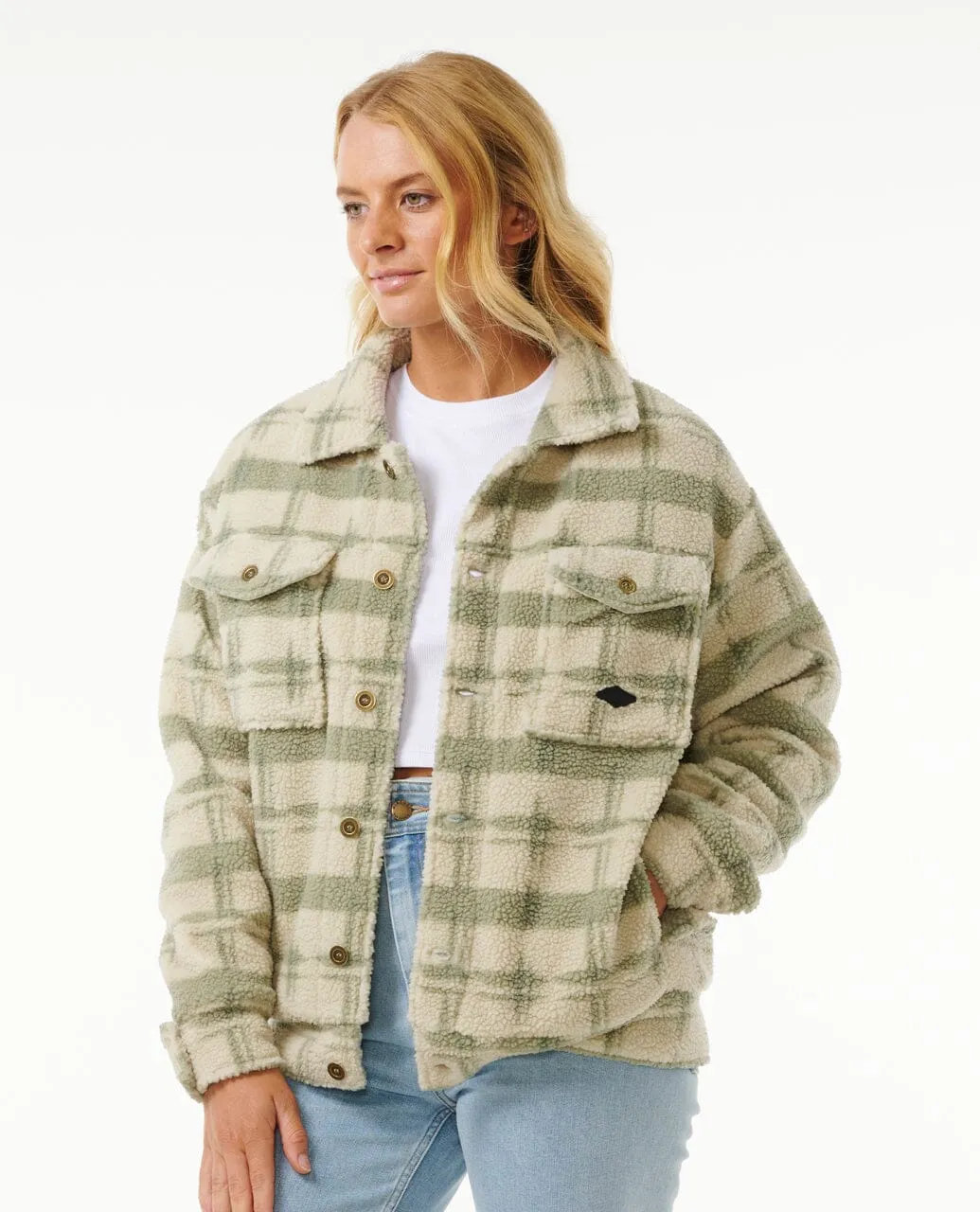 Sunrise Session Sherpa Jacket - Sage