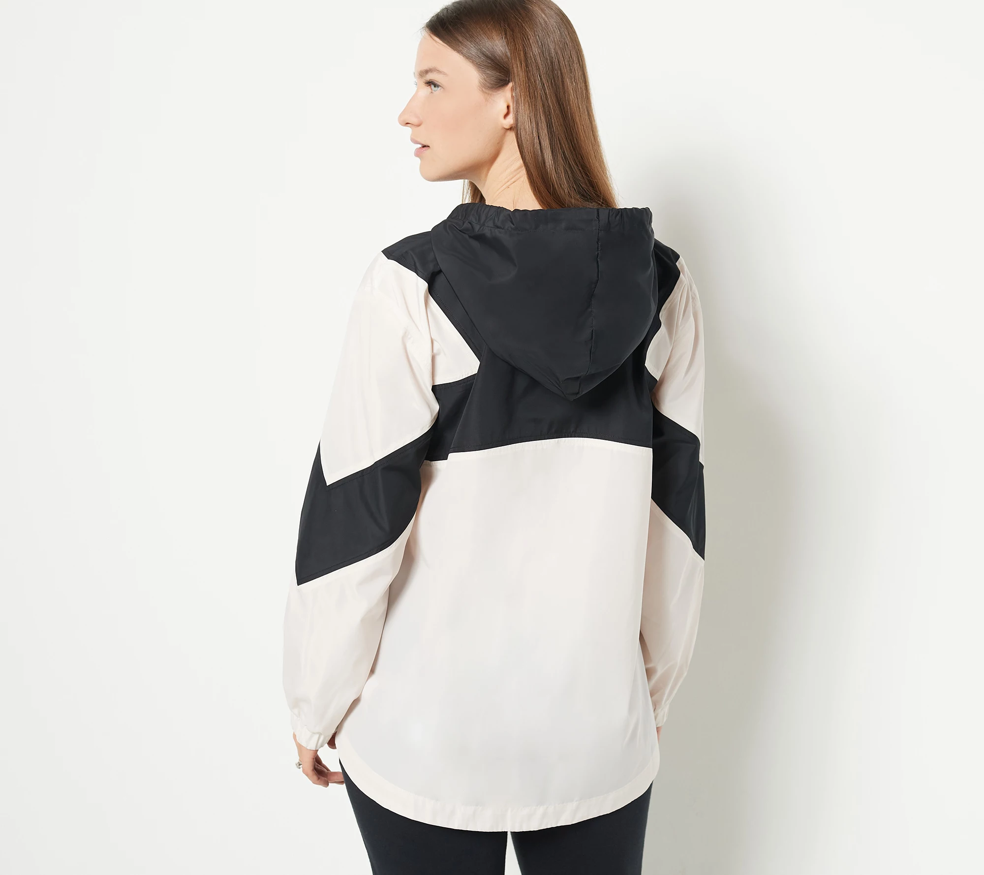 Susan Graver SG Sport Colorblocked Pullover Hooded Jacket