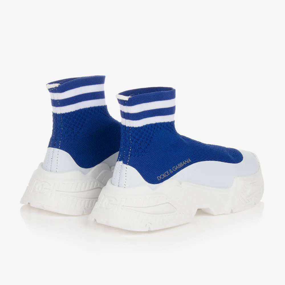 Teen Boys Blue Sock Trainers