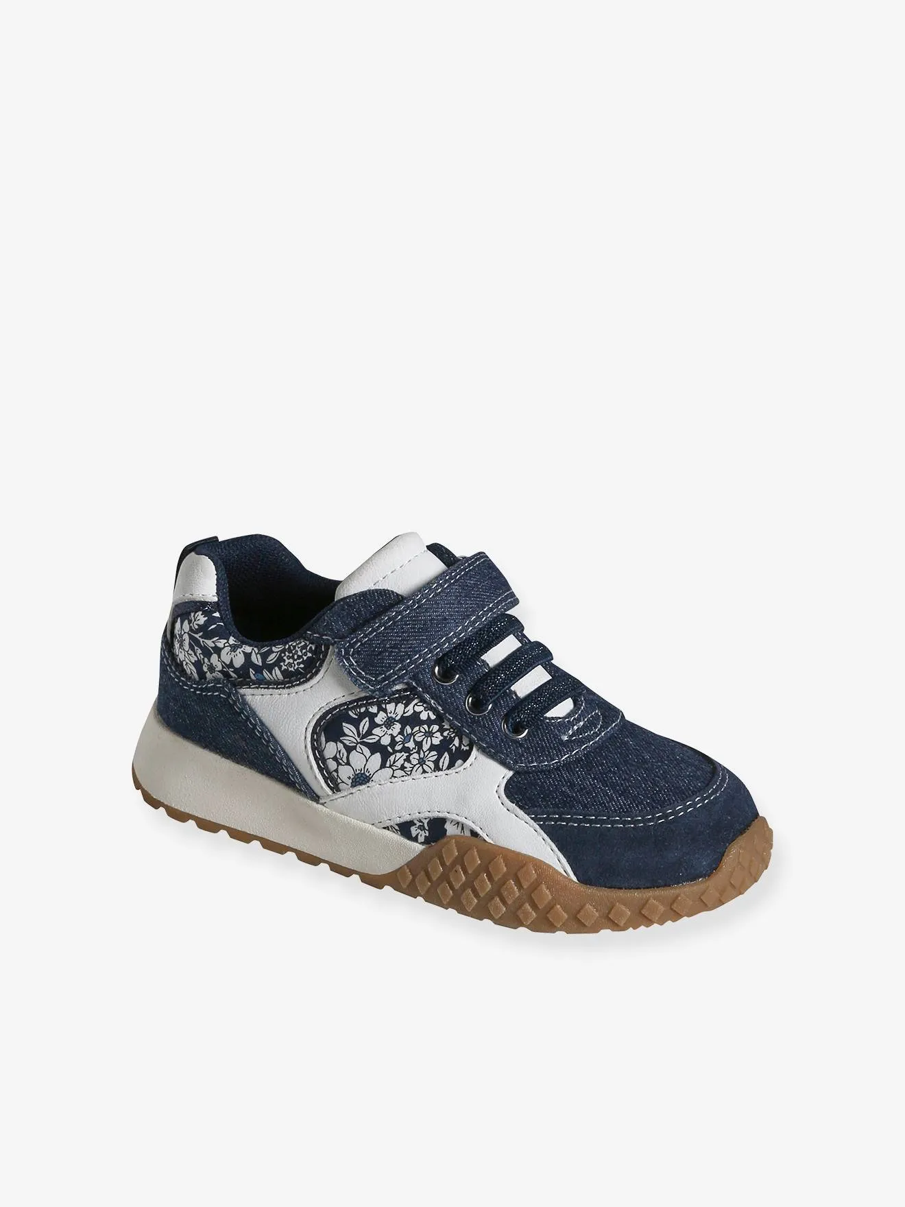 Trainers with Elasticated Laces for Children, Designed for Autonomy - brut denim