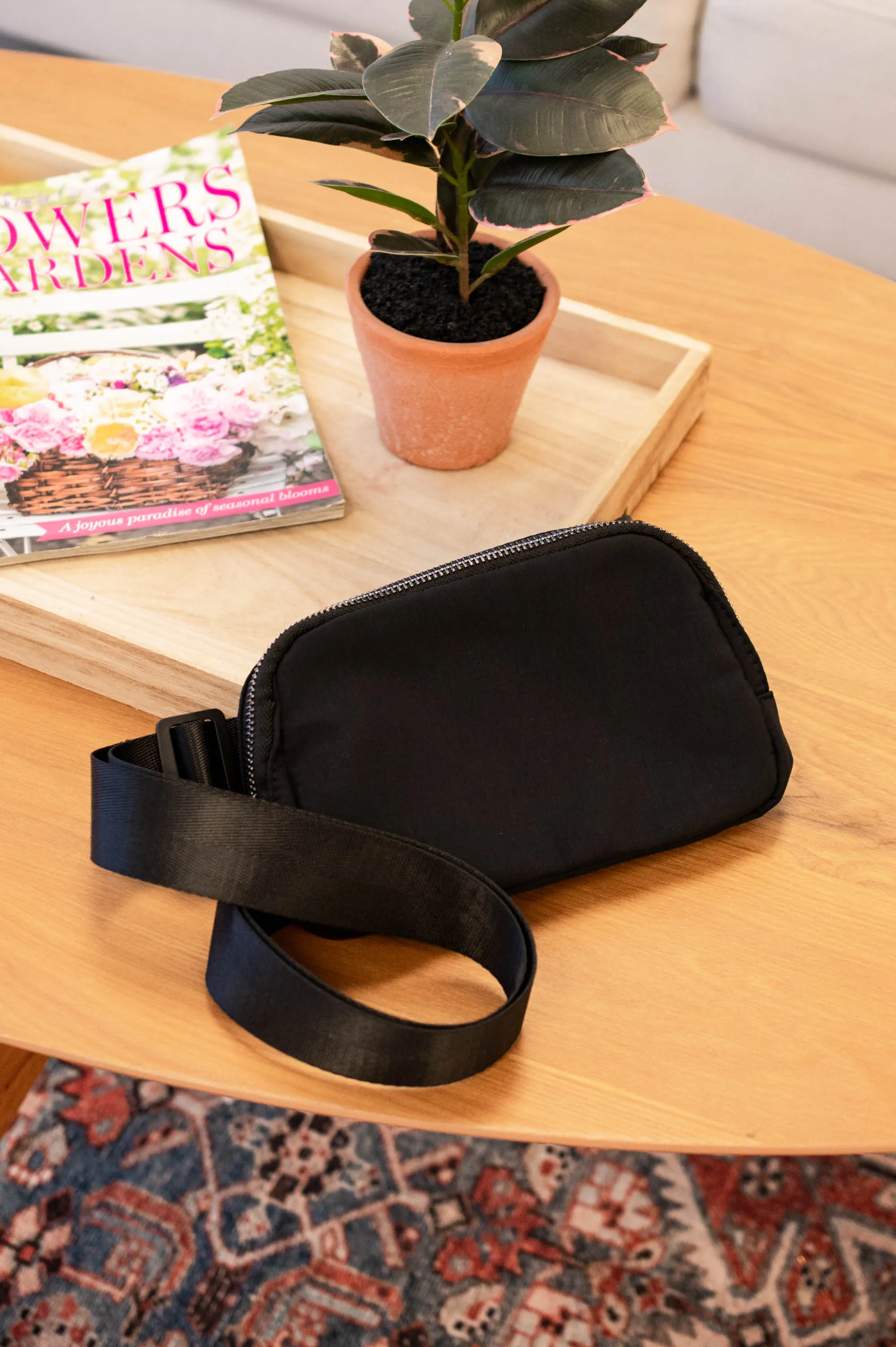 Traveling So Far Belt Bag, Black