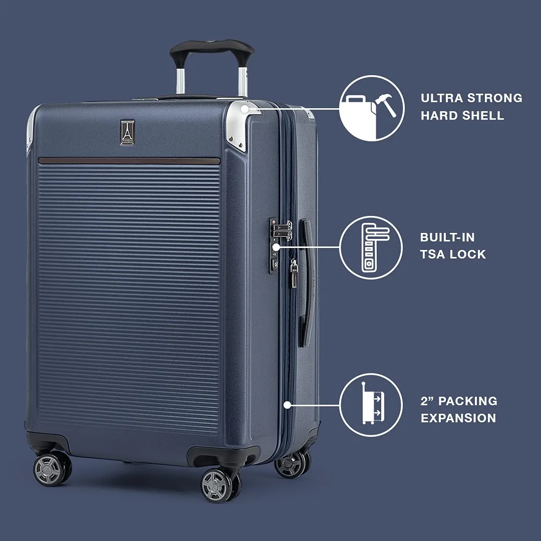 Travelpro Platinum Elite Hardside Expandable Spinner Wheel Luggage, Checked Large 28-Inch  