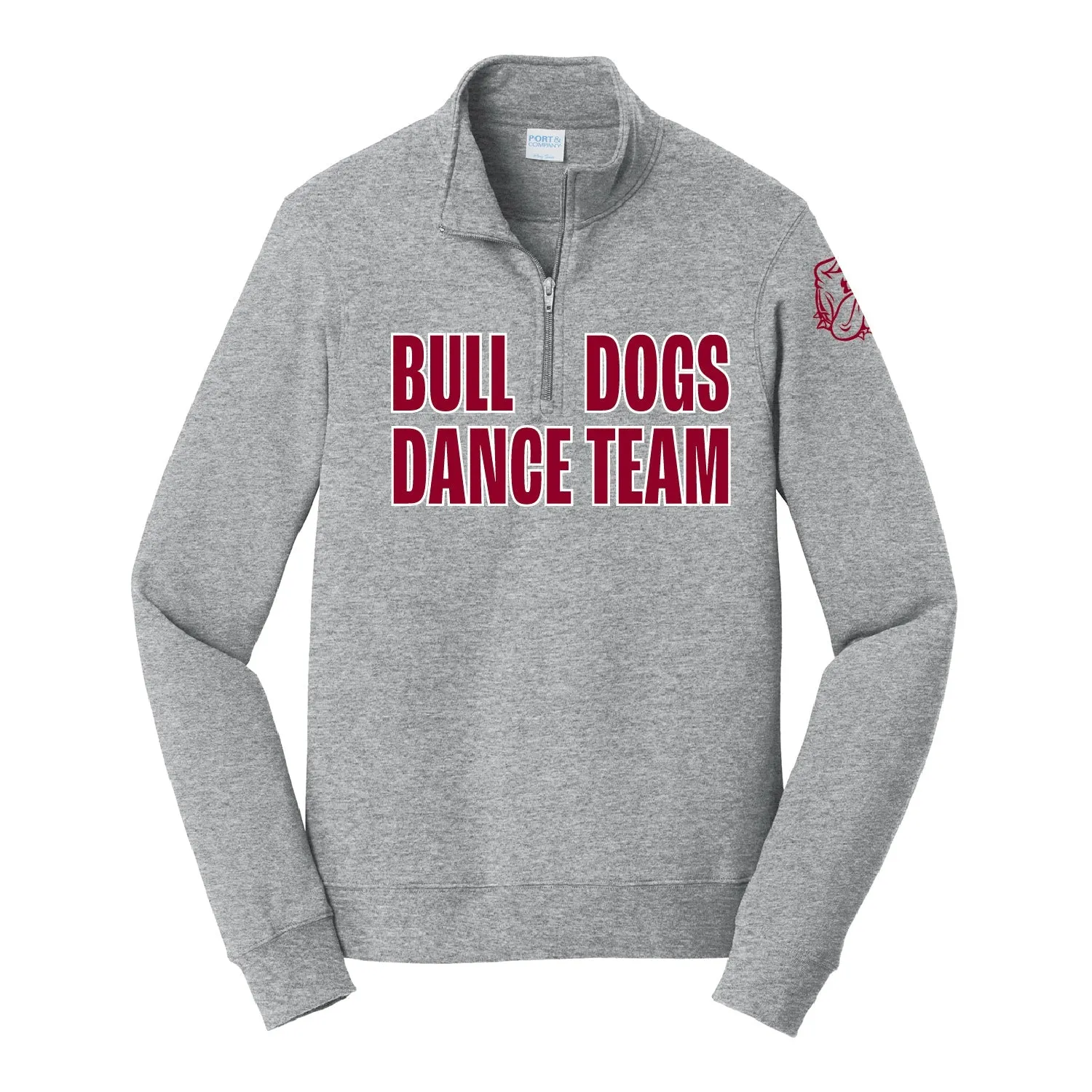 UMD Dance Team Fan Favorite Fleece 1/4-Zip Pullover Sweatshirt Bull Dogs