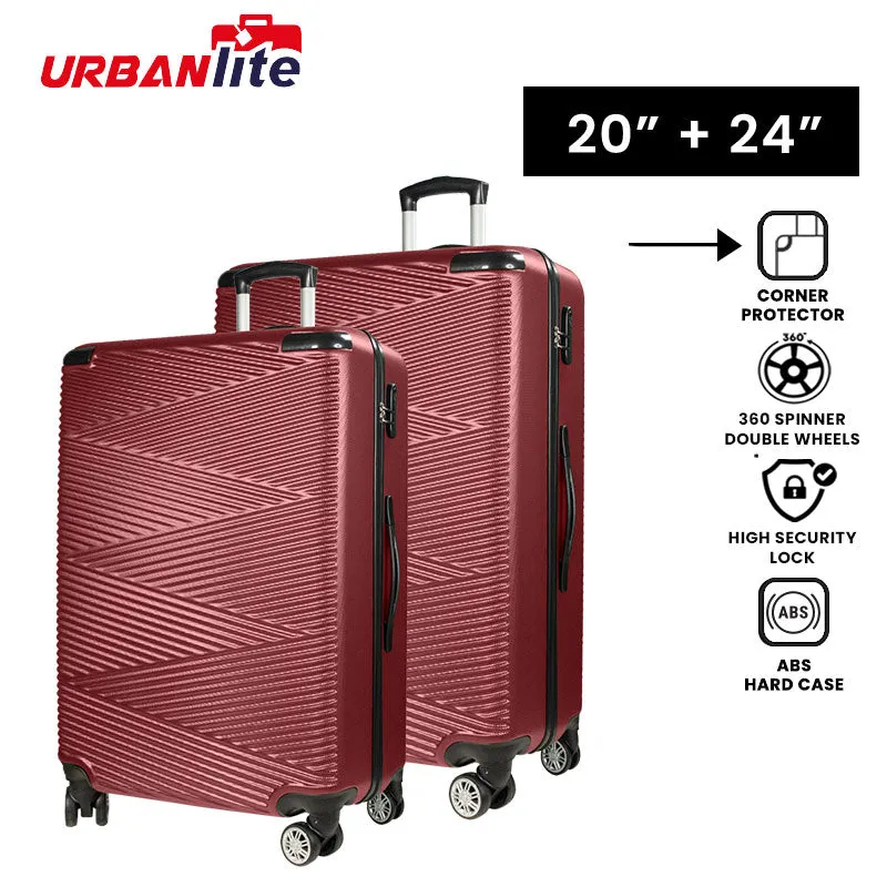 URBANlite Echo 2.0 20+24 Bundle | 8-Wheel Spinner | Corner Guard | Hard Case Luggage