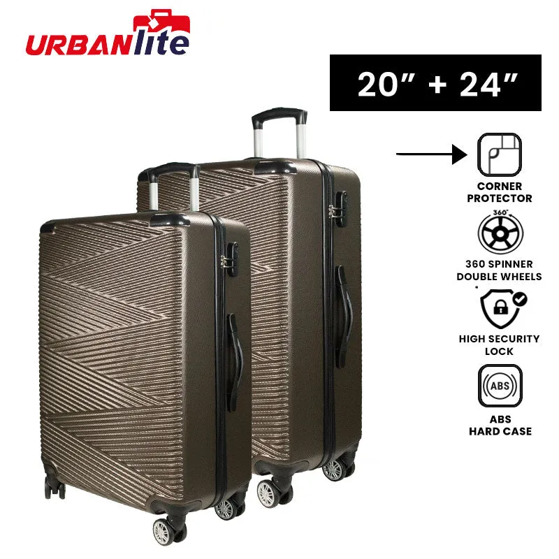 URBANlite Echo 2.0 20+24 Bundle | 8-Wheel Spinner | Corner Guard | Hard Case Luggage