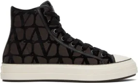 Valentino Garavani Brown & Black Totaloop Sneakers