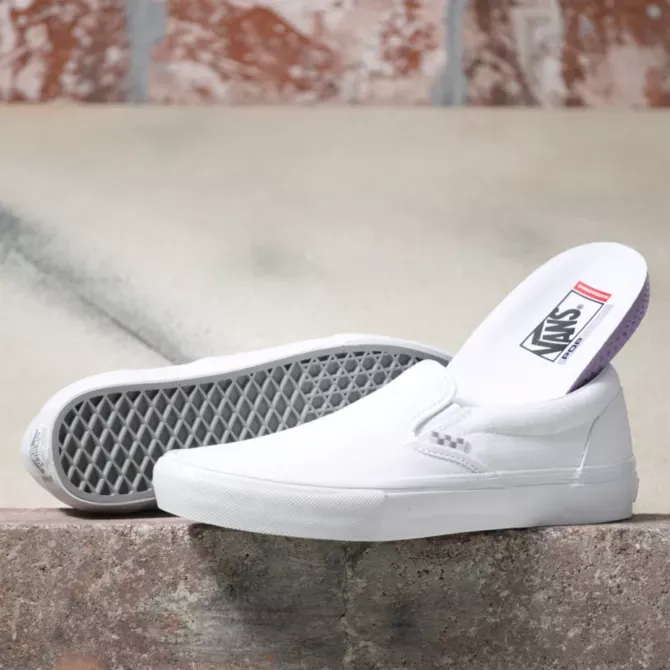 VANS SKATE SLIP ON TRUE WHITE / WHITE