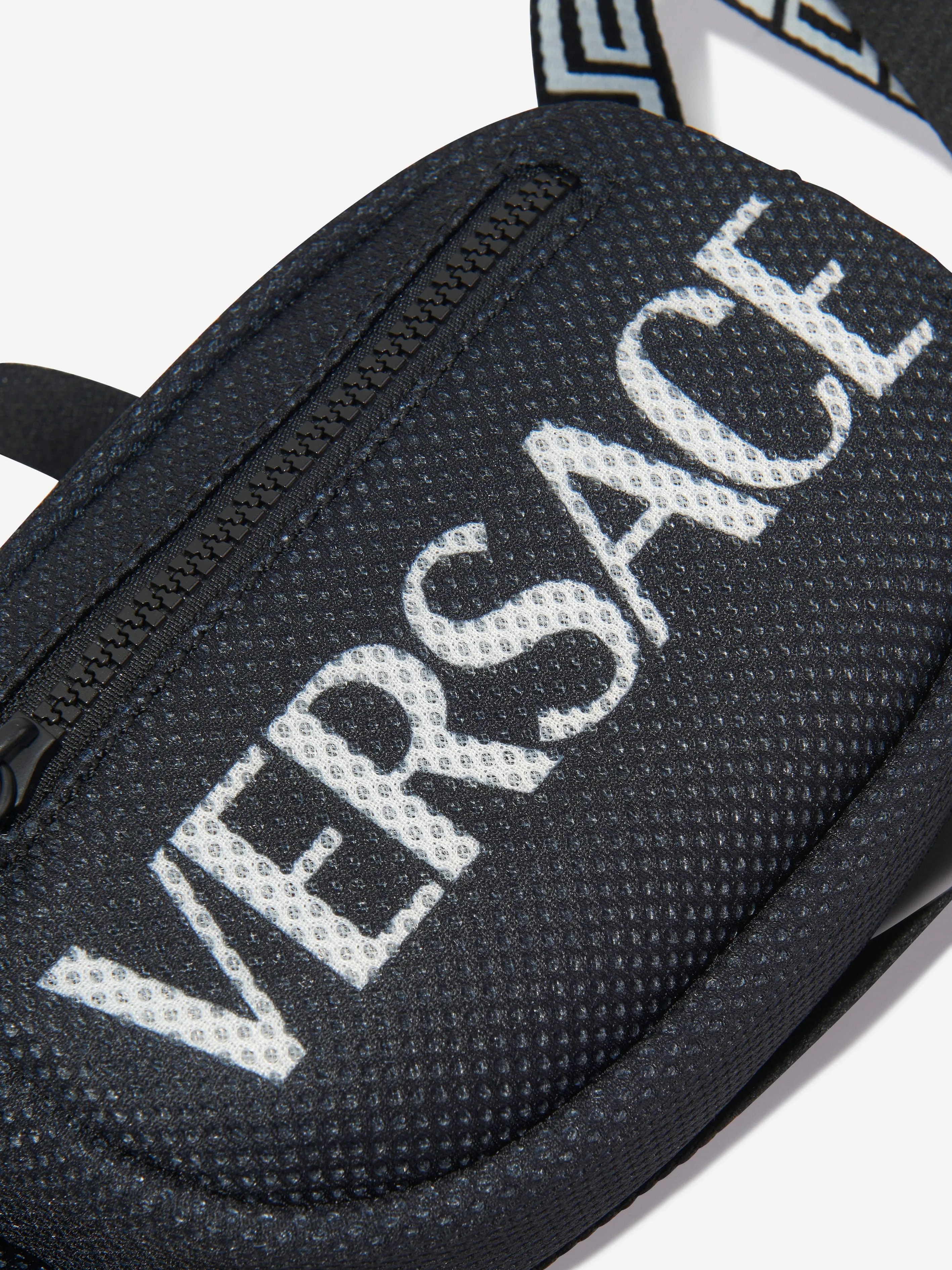 Versace Kids Log Belt Bag in Black