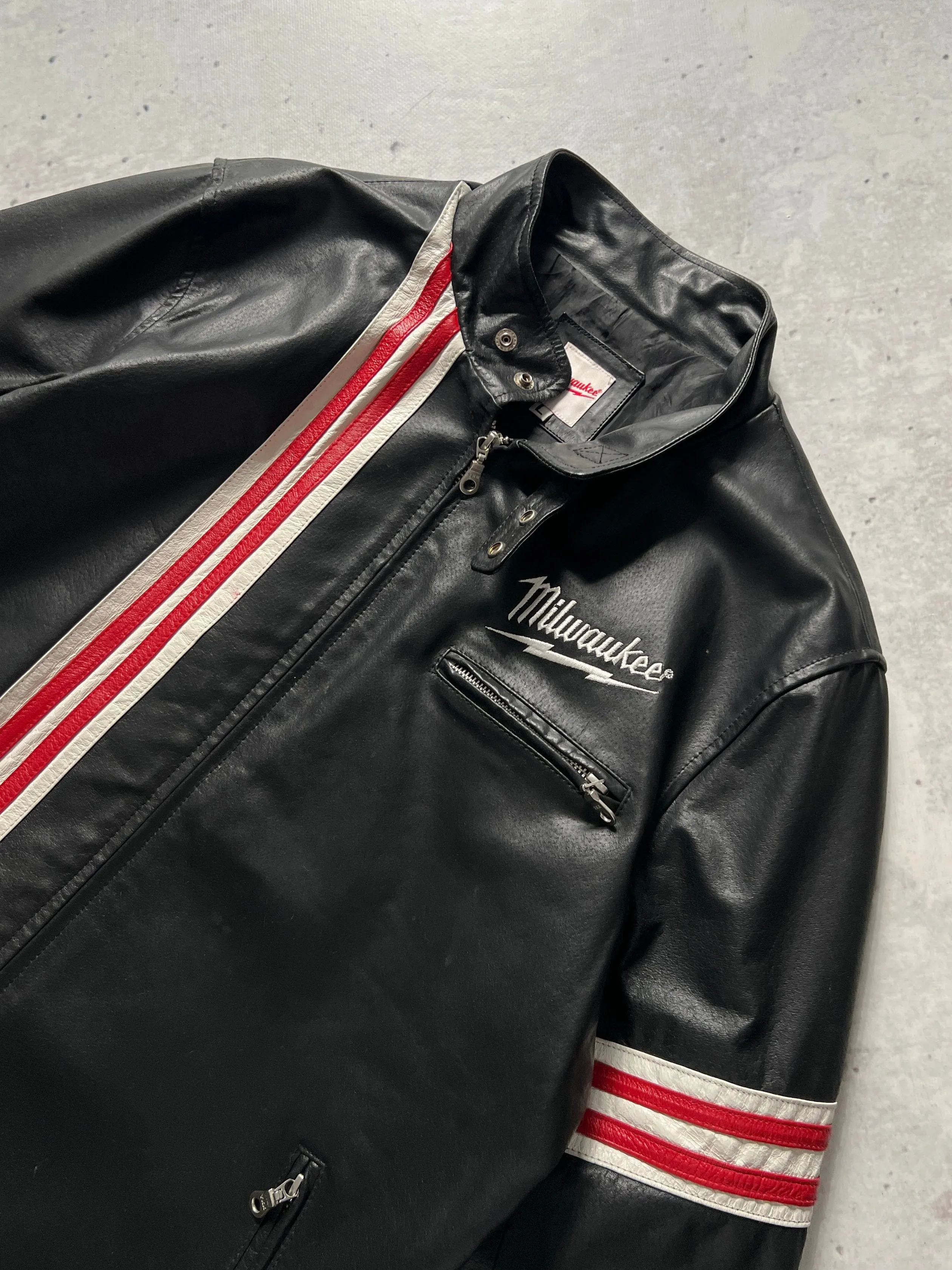 Vintage Milwaukee Leather zip up Jacket (L)