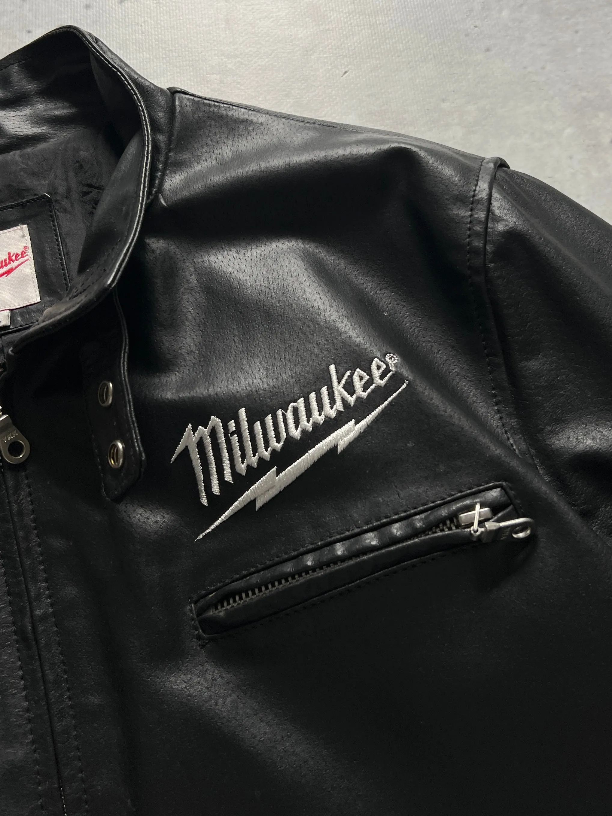 Vintage Milwaukee Leather zip up Jacket (L)