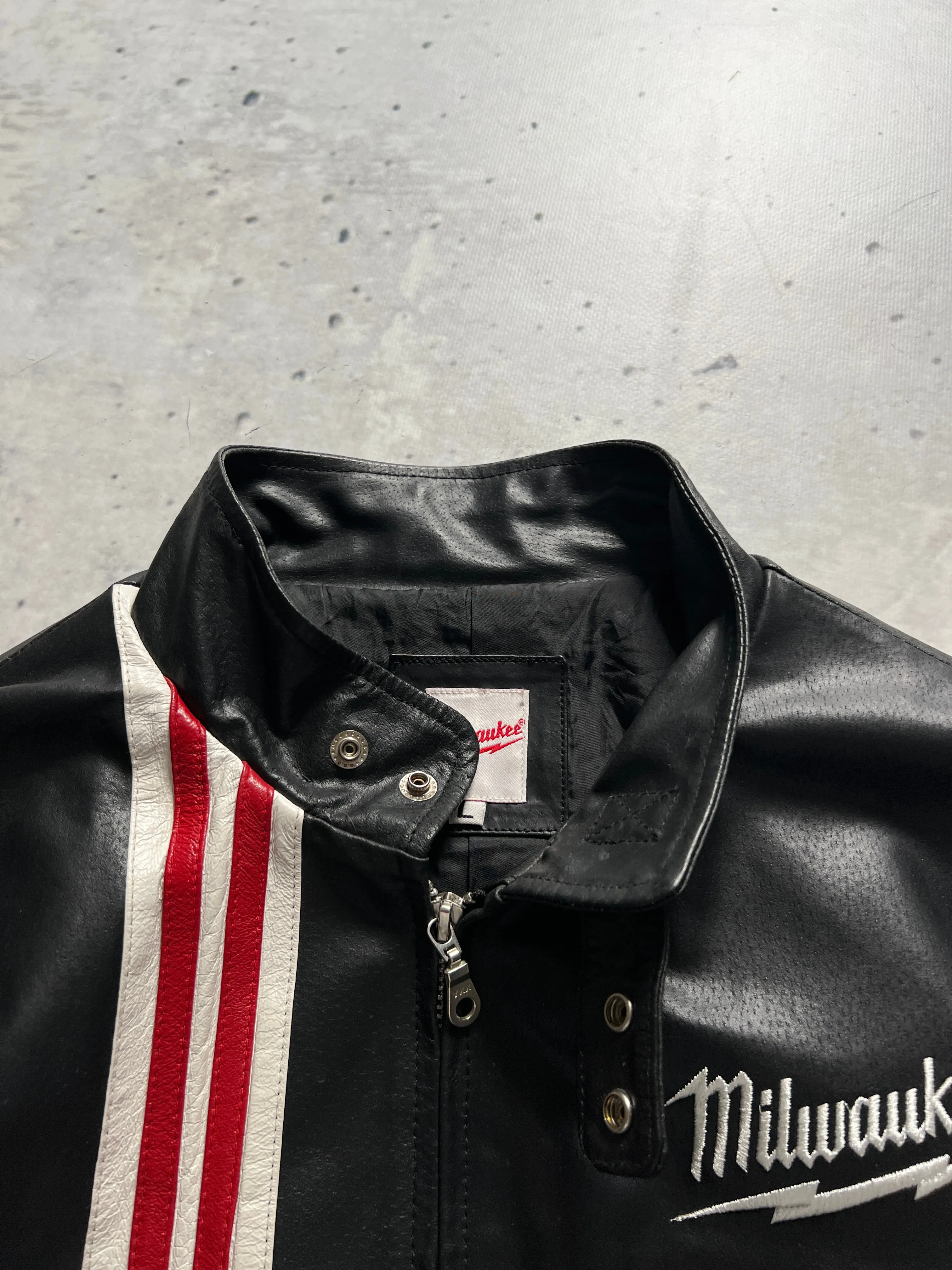 Vintage Milwaukee Leather zip up Jacket (L)