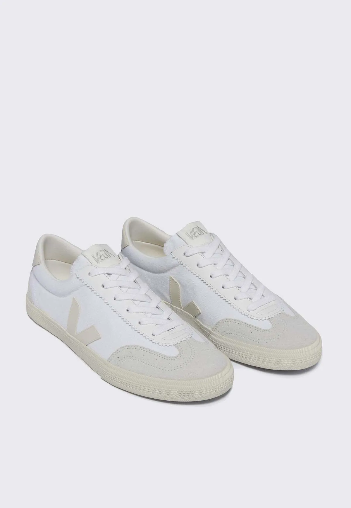 Volley Canvas Sneakers - White/Pierre