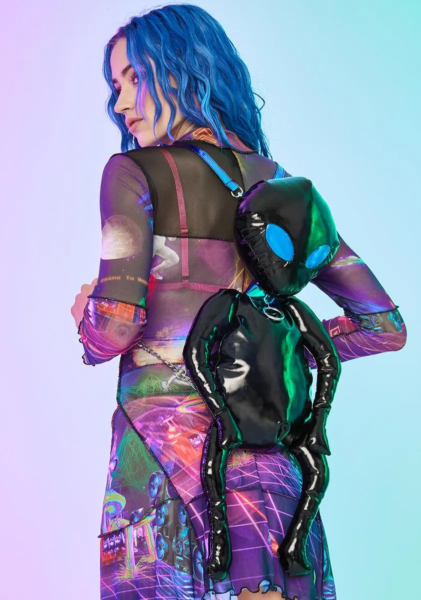 We Come In Peace Alien Backpack-