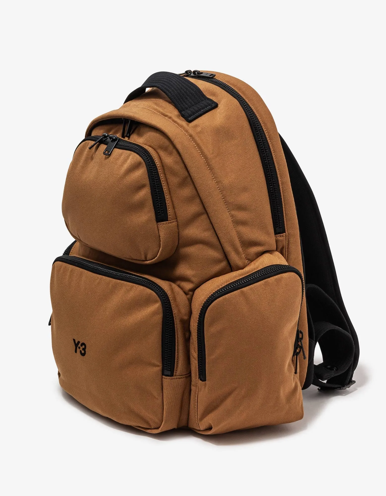 Y-3 Brown Logo Backpack